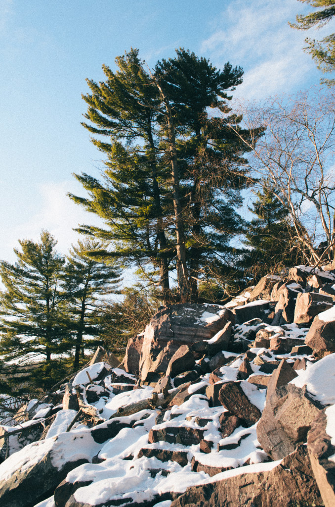 Devils Lake State Park East Bluff Snow