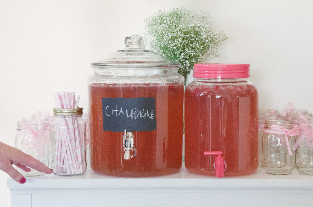 Baby Shower Punch with Chalk Labels